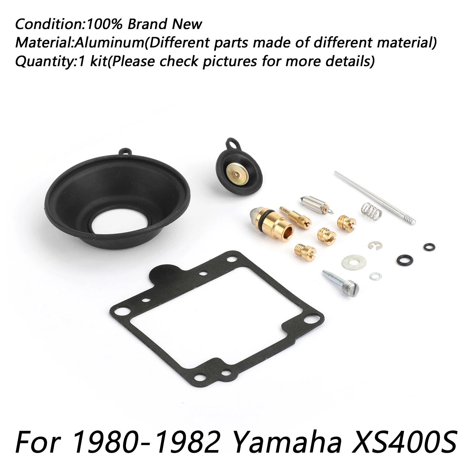 2X Carburetor Repair Rebuild Kit for Yamaha XS400 SE Special (1980–1982)