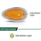 LED Side Marker Turn Signal Lights for Freightliner Sleeper Cab Trucks