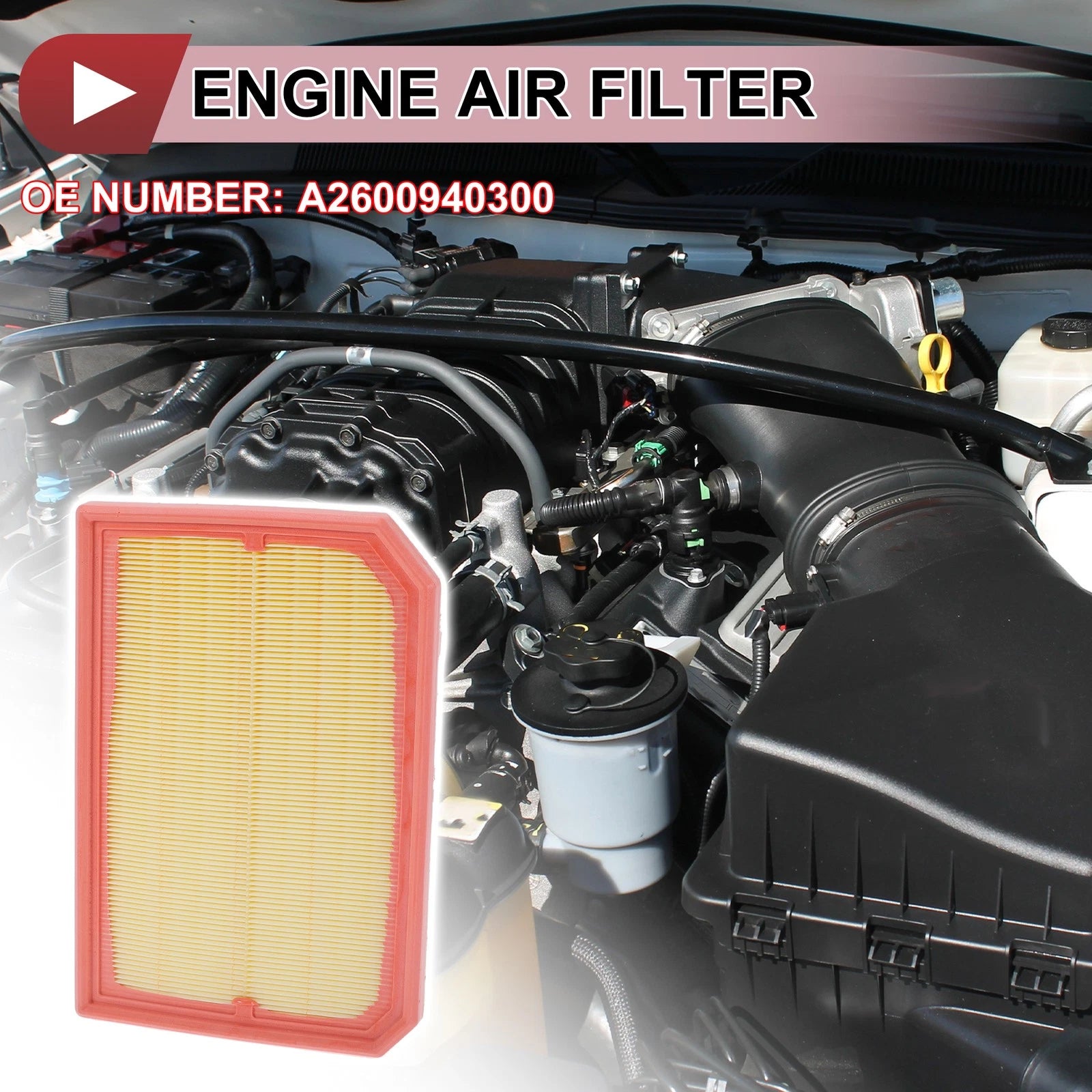 Engine Air Filter No.A2600940300 for Mercedes-Benz GLA250 (2021–2025)