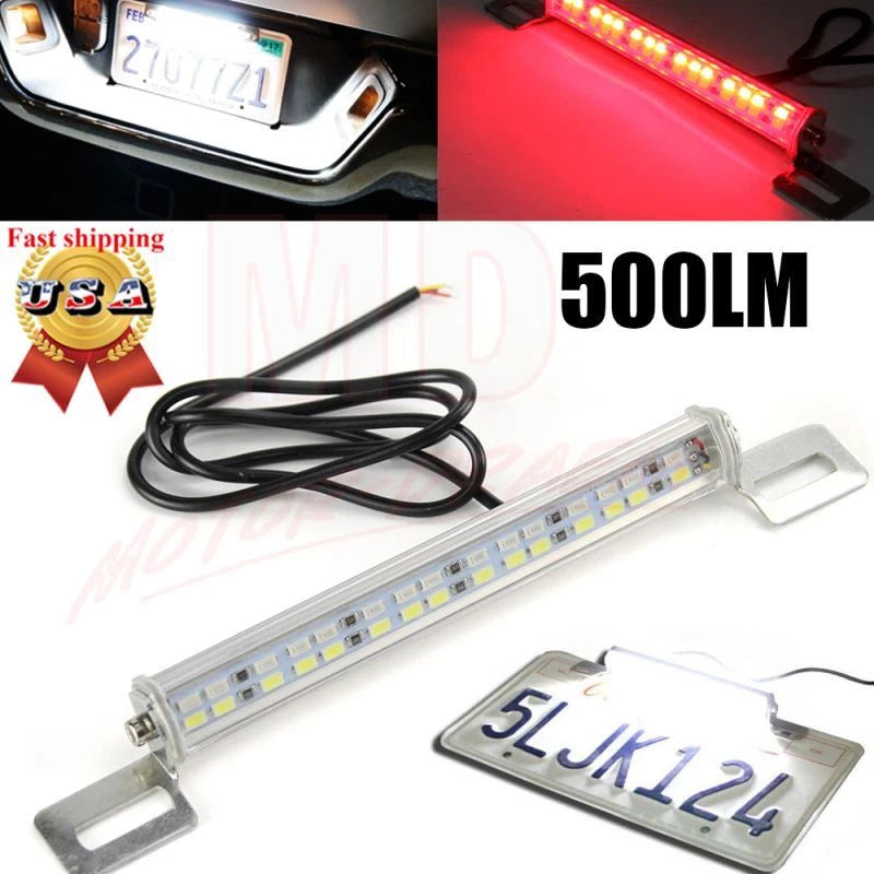 2X White 30 SMD LED Lamps for Car License Plate Lights (Universal)
