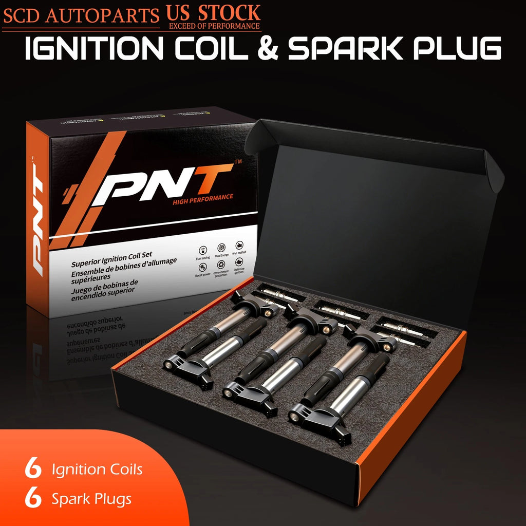 6X Ignition Coil & Spark Plugs for Toyota Camry, Lexus ES350, Avalon (2007–2011)
