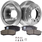 Rear Brake Disc Rotors and Pads Kit for Toyota Land Cruiser (1998–1999)
