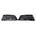 Set of 2 Front Bumper Fog Light Grille Covers for Audi A4 B9 (2016–2018)