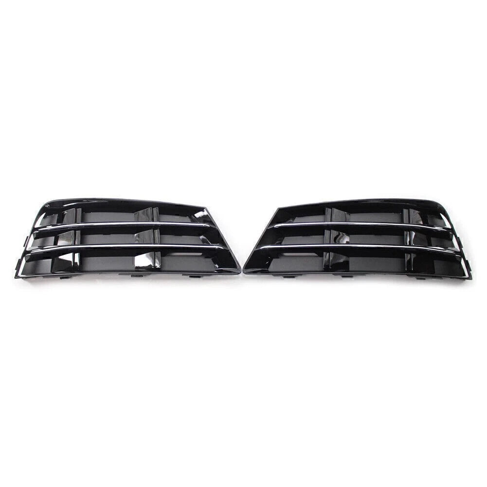 Set of 2 Front Bumper Fog Light Grille Covers for Audi A4 B9 (2016–2018)
