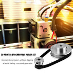 GT2 Timing Belt Closed Loop 200mm Pulley 20T & 60T for 3D Printer