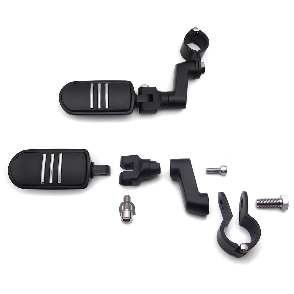 1.25" Flame Foot Peg Clamp for Yamaha Roadstar XV1700, Kawasaki Vulcan