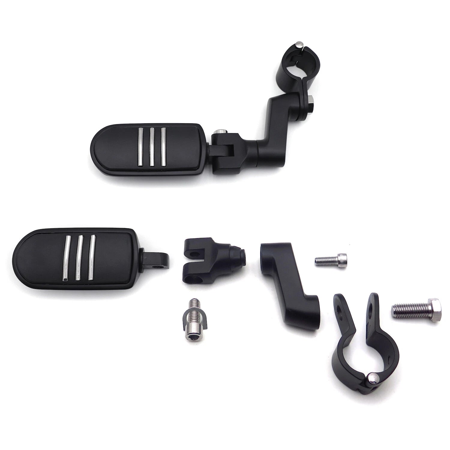 1.25" Flame Foot Peg Clamp for Yamaha Roadstar XV1700, Kawasaki Vulcan