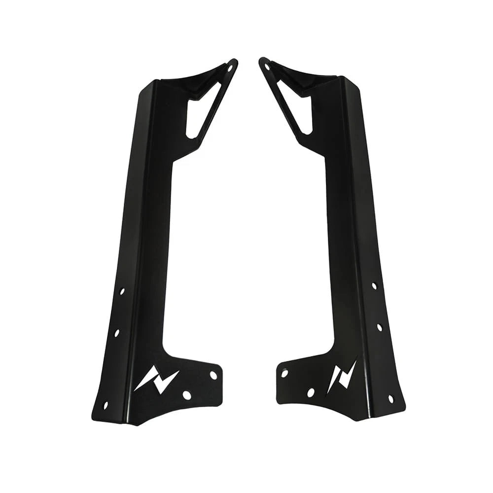 Windshield Mounting Brackets Pair for 2007-15 Jeep Wrangler (For 52" Light Bar)