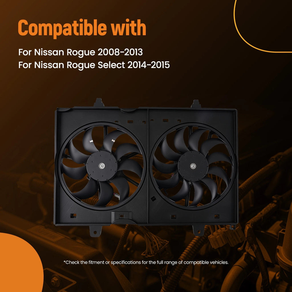 AC Condenser Cooling Fan for Nissan Rogue (2008–2013)