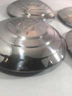 Stainless Hubcaps Set with V8 Logo for 1932 Ford Car (4+Spare)