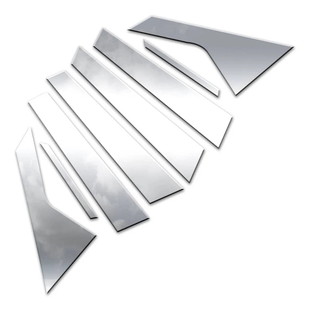 Pillar Post Covers Kit with Triangles and Mirror for Kia K5 (2021–2024)