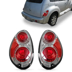 2X Chrome Tail Lights Brake Lamps for Chrysler PT Cruiser (2001–2005)