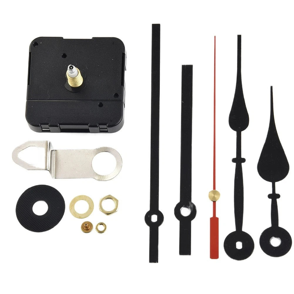 12pcs Wall Clock Repair Kit with Long Spindle Hands and Movement Motor
