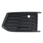 Left Front Bumper Fog Light Grille Cover Matte Black for Audi A6 S6 (18-24)