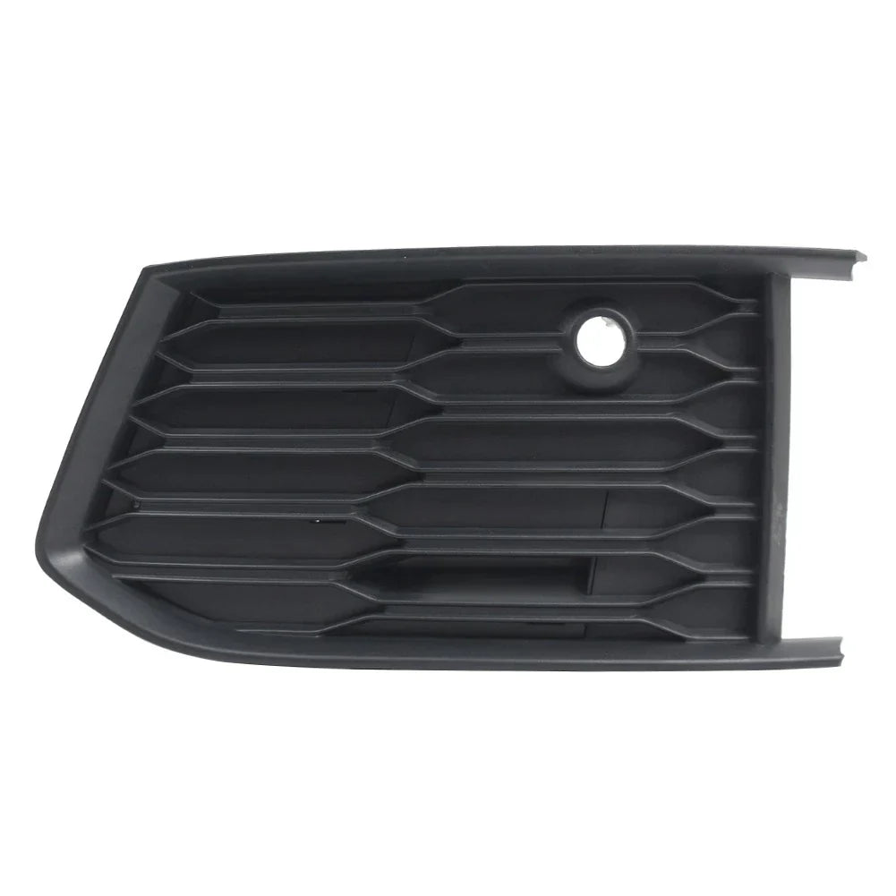 Left Front Bumper Fog Light Grille Cover Matte Black for Audi A6 S6 (18-24)