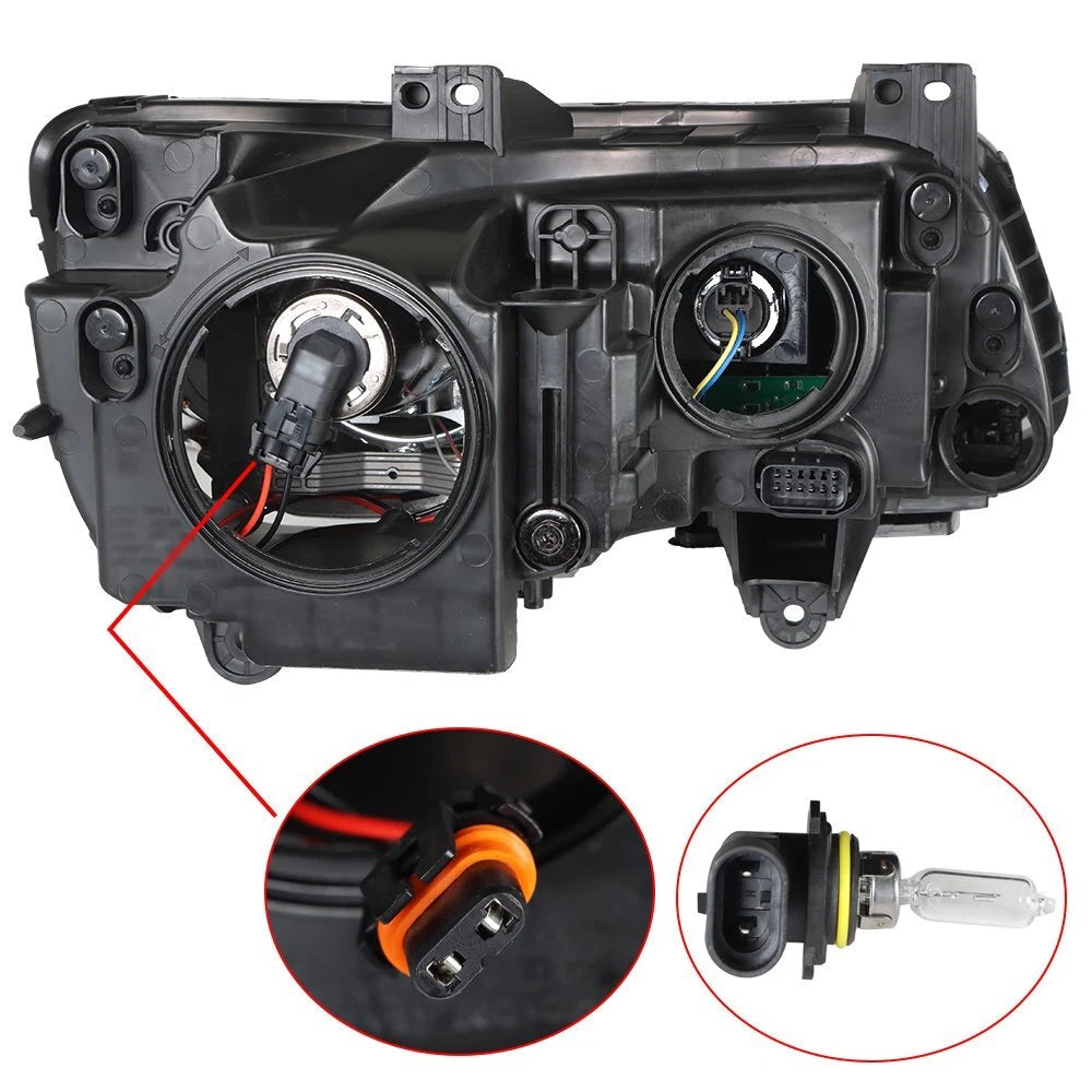 Headlight Assembly for Chrysler 300 (2011–2014) Left Driver Side Halogen