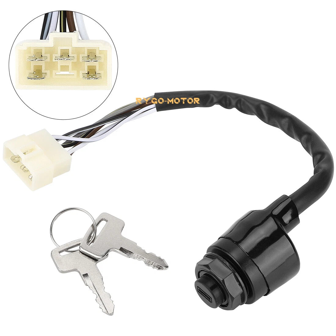 Ignition Key Switch for Kawasaki Mule 600 610 4000 4010 (27005-0011)