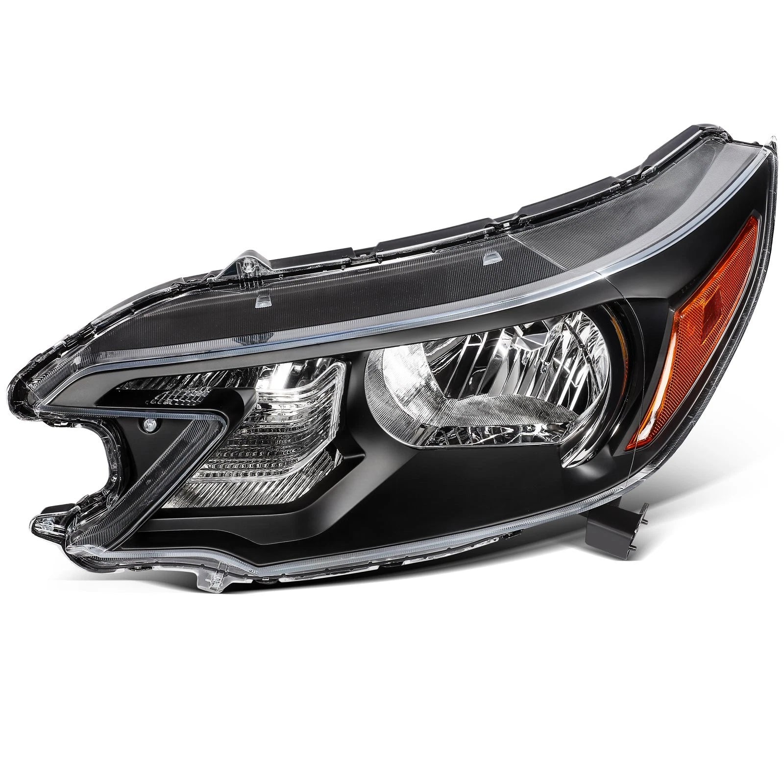 Right Side Headlight Assembly for Honda CR-V 2012–2014 Black Reflector