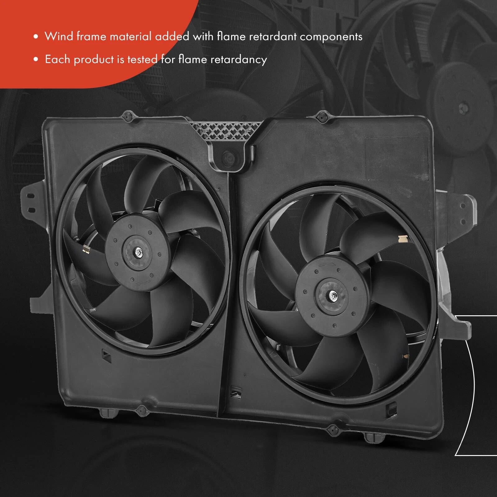 Dual Cooling Fan Assembly with Shroud for Ford Escape (2008–2012)