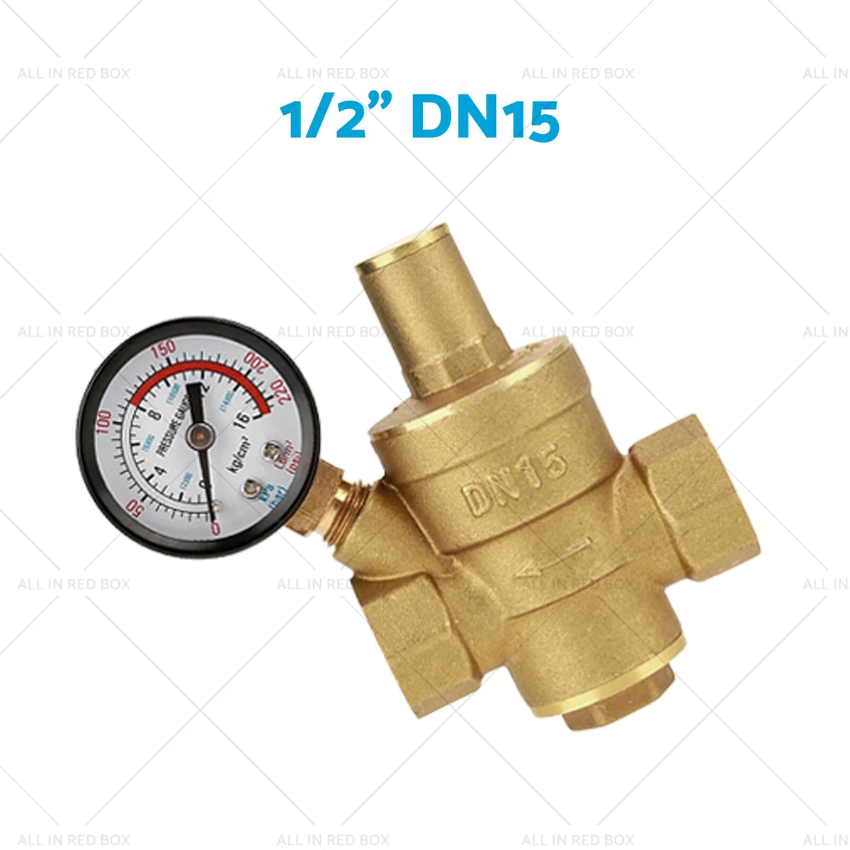 Brass Water Pressure Reducing Valve with Gauge for DN15 20 25 (2002–2019)