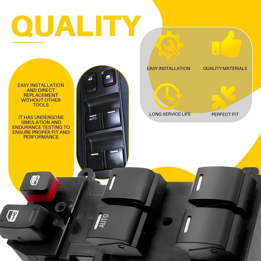 Front Driver Master Power Window Door Switch for Honda Fit (2009–2014)