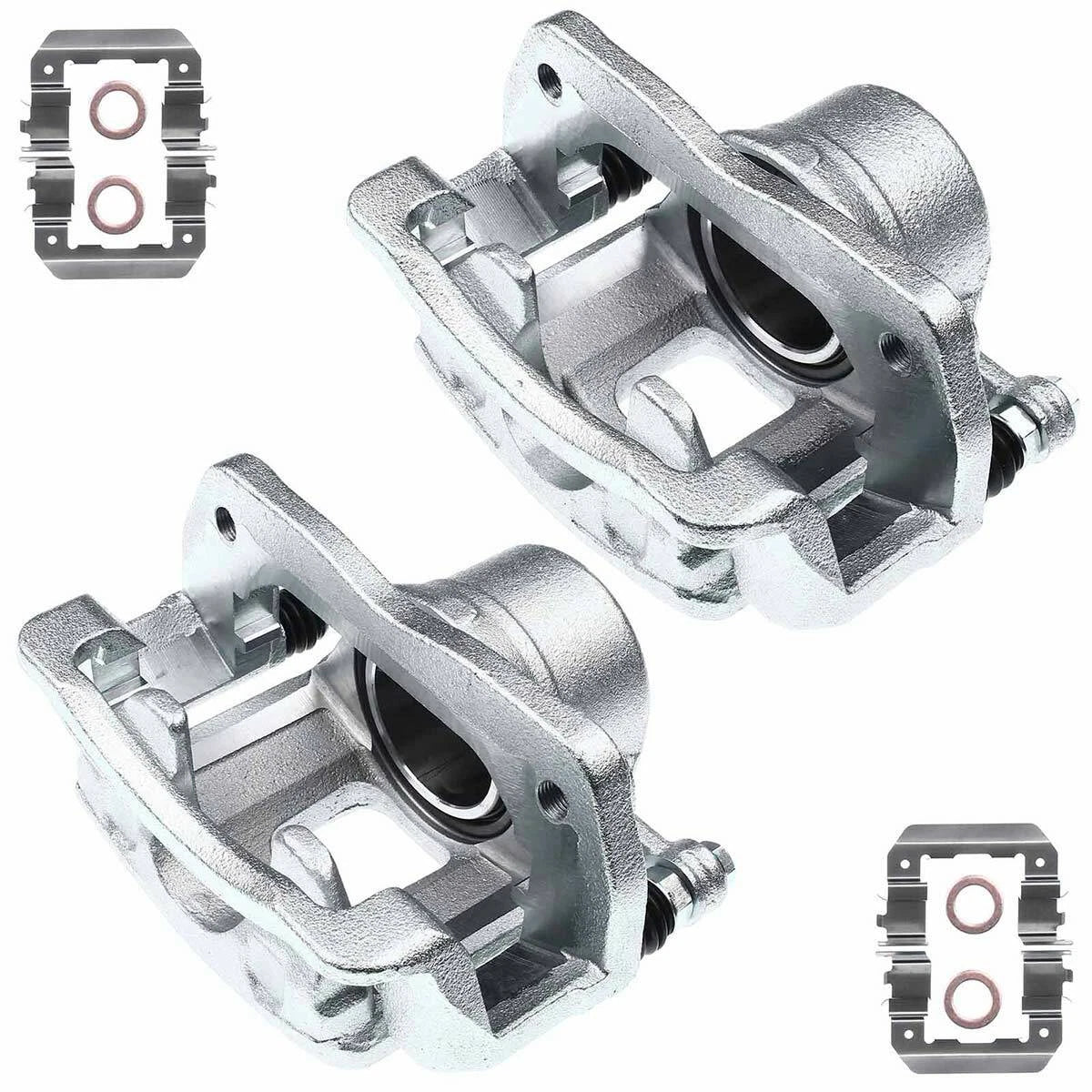 2X Front Brake Caliper with Bracket for Kia Sorento (2014-2015)