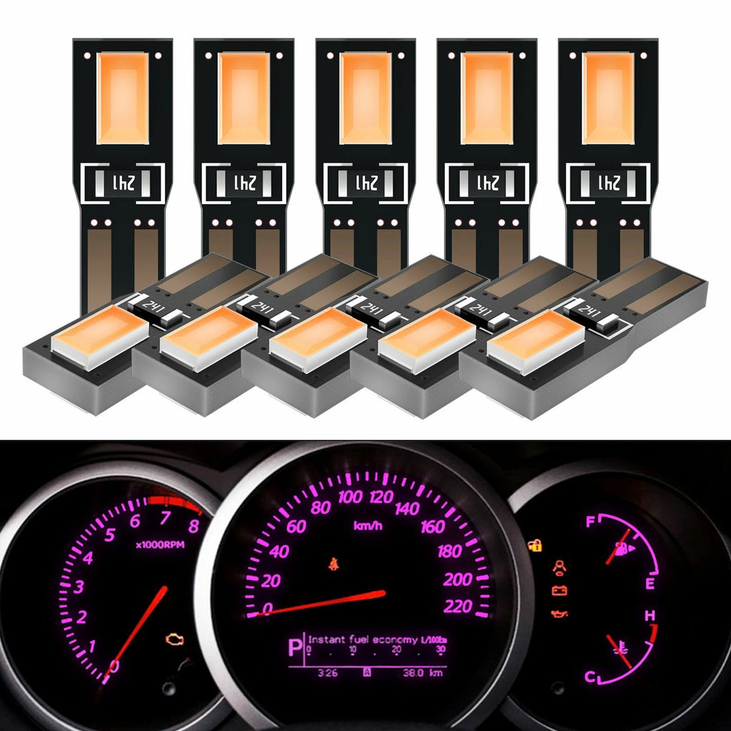 10X T5 74 5630-2SMD LED Speedometer Gauge Light for Universal