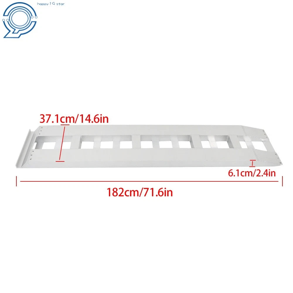 Set of 2 Aluminum Ramps for Car Trailer Truck (72"x14", 6500 lbs)