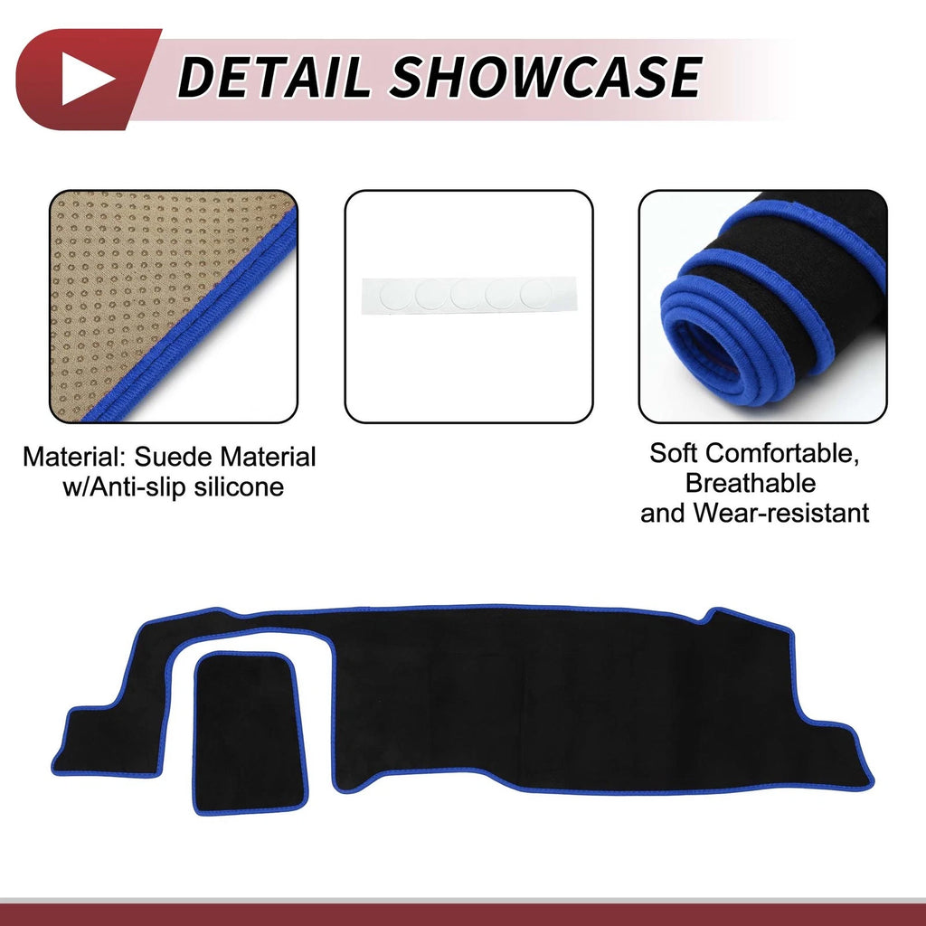 Dashboard Cover Mat for Suzuki Hustler MR52S MR92S (2020–2021) Black Blue