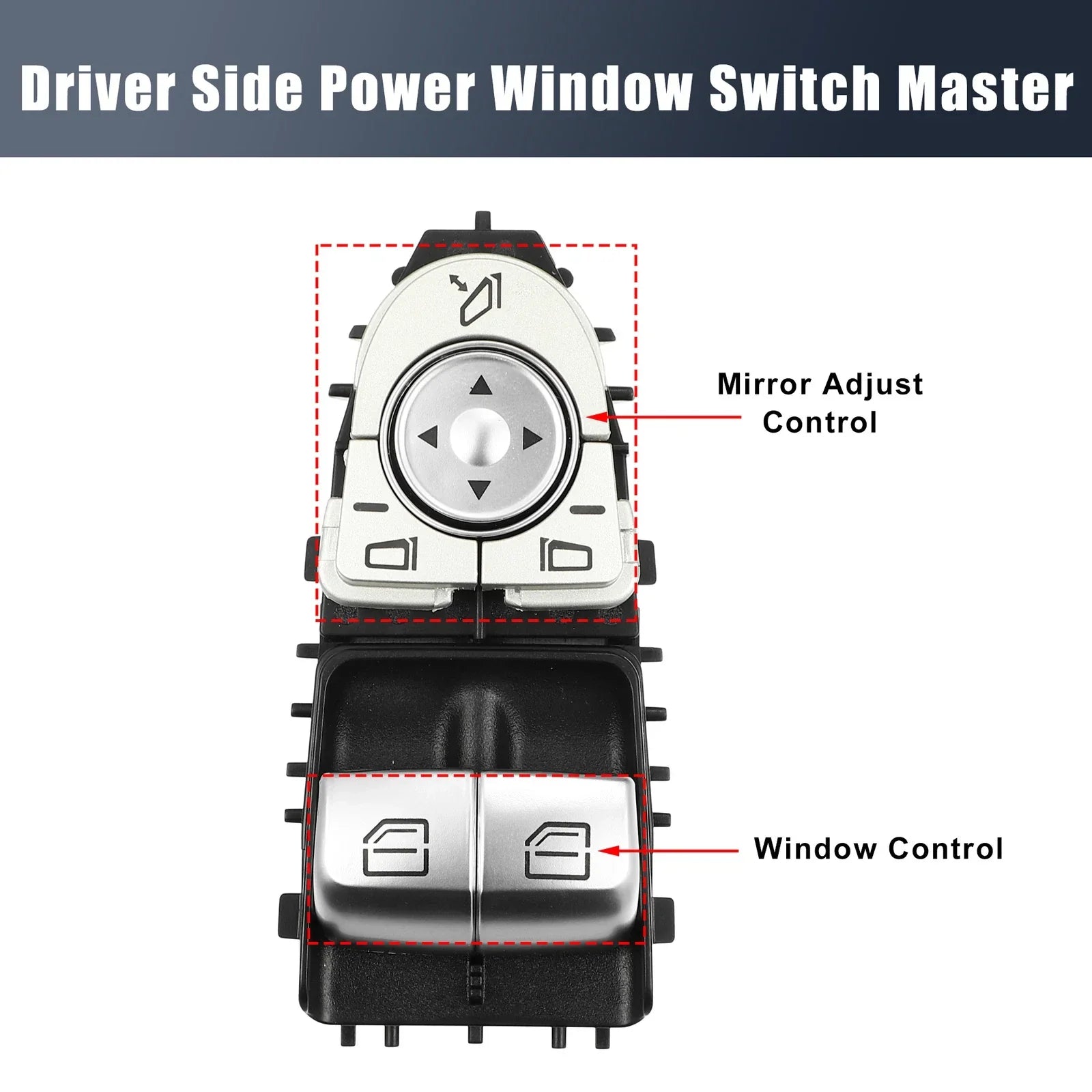 Driver Side Power Window Switch for Mercedes-Benz C300 C43 (2015-2023)