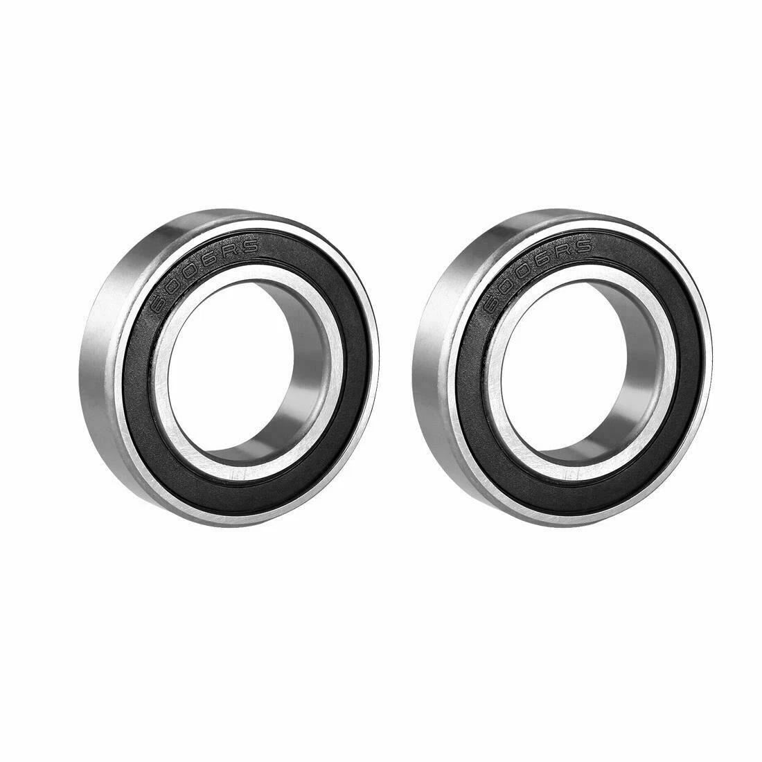2X 6006RS Bearings for Radial Deep Groove Ball Bearing (30 x 55 x 13mm)