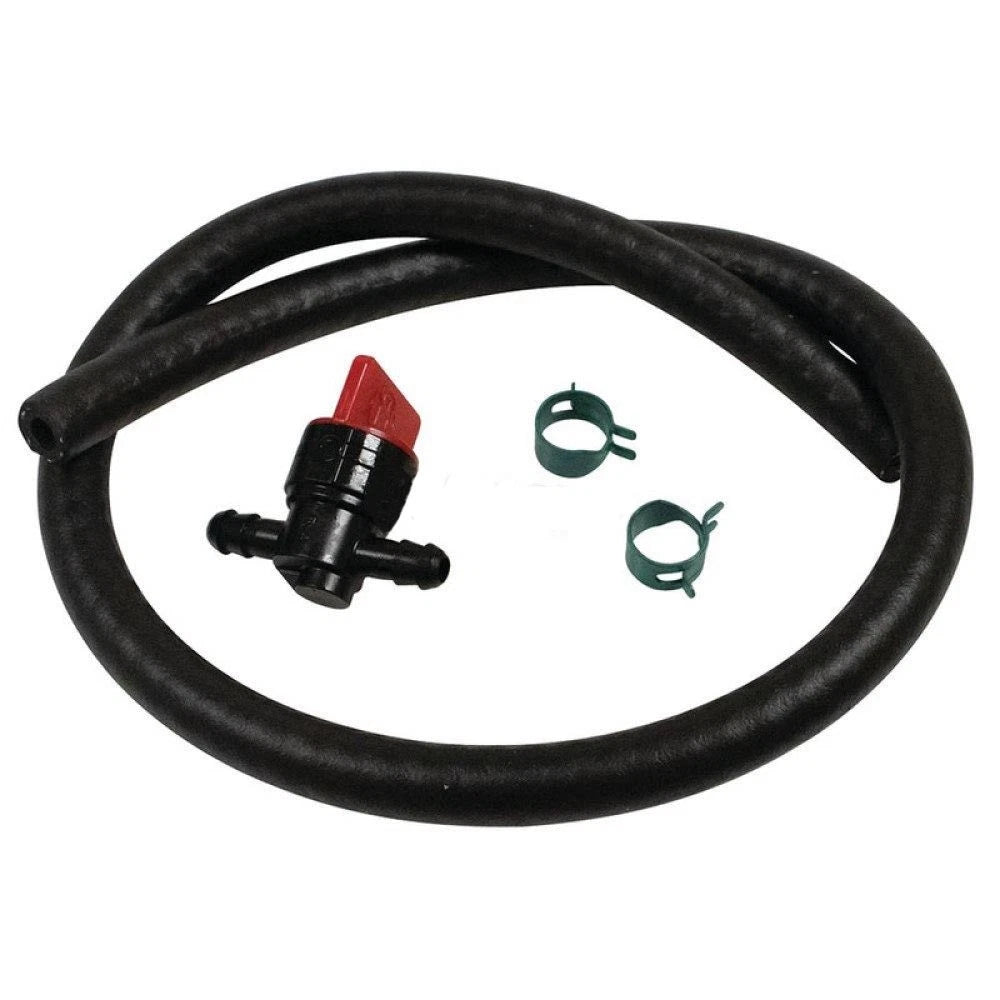 Inline Fuel Shutoff Valve Kit for Briggs and Stratton (298090, 394358, 791850)