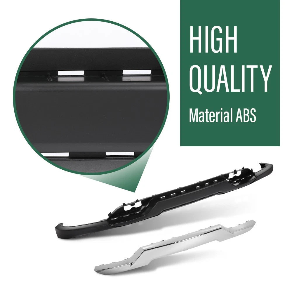 Front Bumper Valance with Chrome Skid Plate for Silverado 1500 (2016–2019)