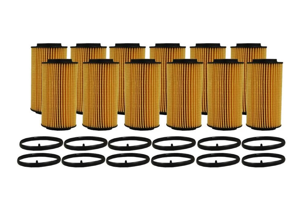 Set of 12 Wix 57187 Engine Oil Filters for (Metal Free)