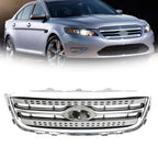 Chrome Grille Shell and Gray Insert for Ford Taurus (2010–2012)
