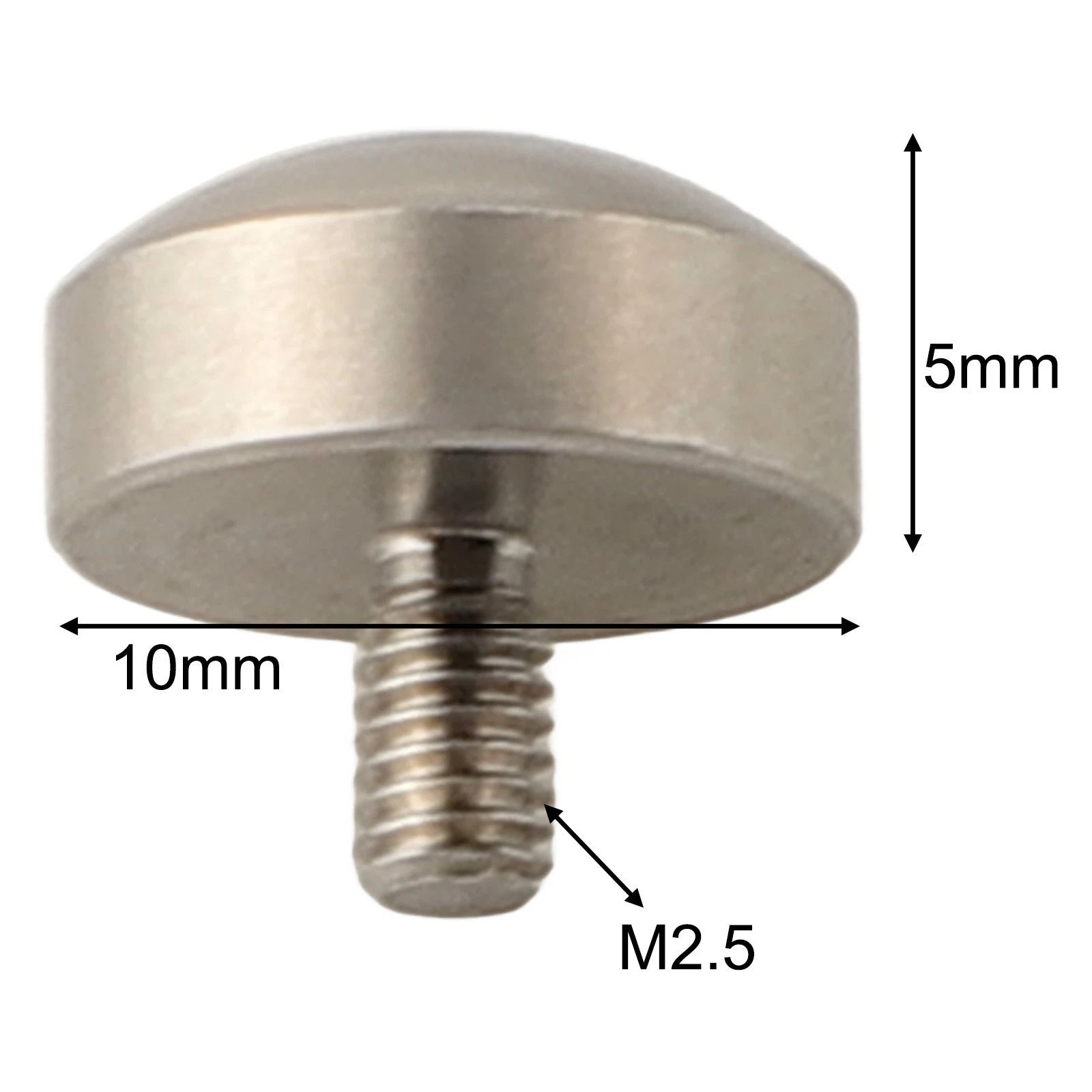 Spherical Dial Indicator Contact Points M2 5 Threaded Shank
