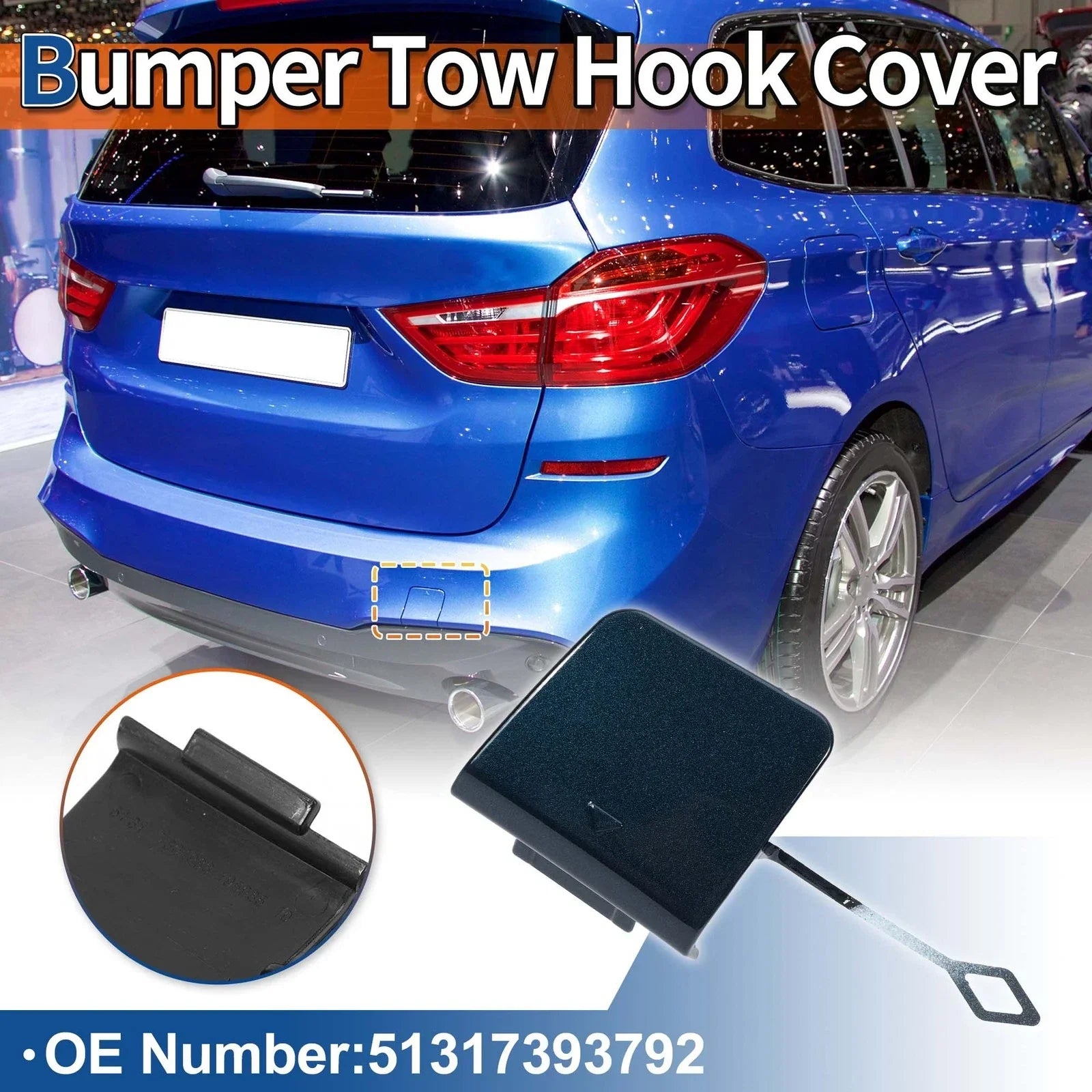 Rear Bumper Tow Hook Cover for BMW 2 Series F45