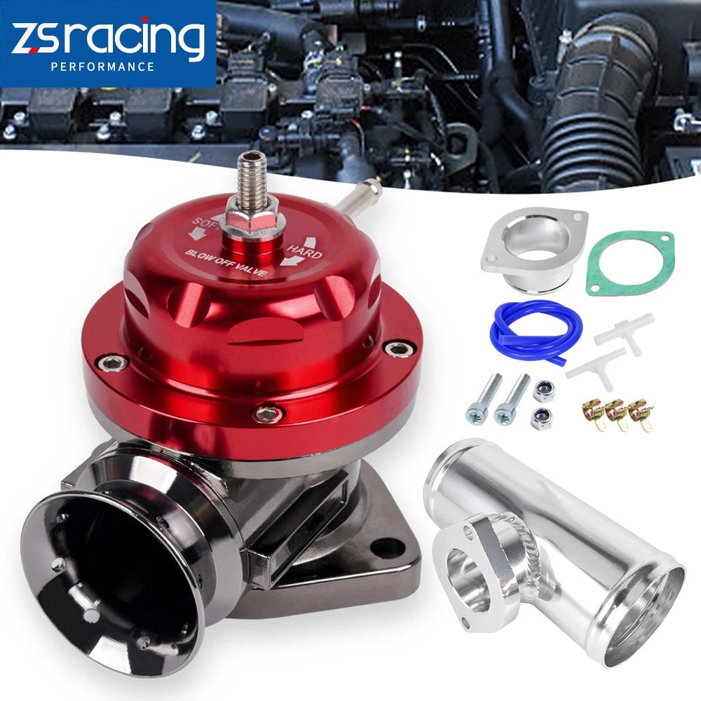 Turbo Blow Off Valve + 2.5" BOV Flange Pipe Kit for Universal (All Models)