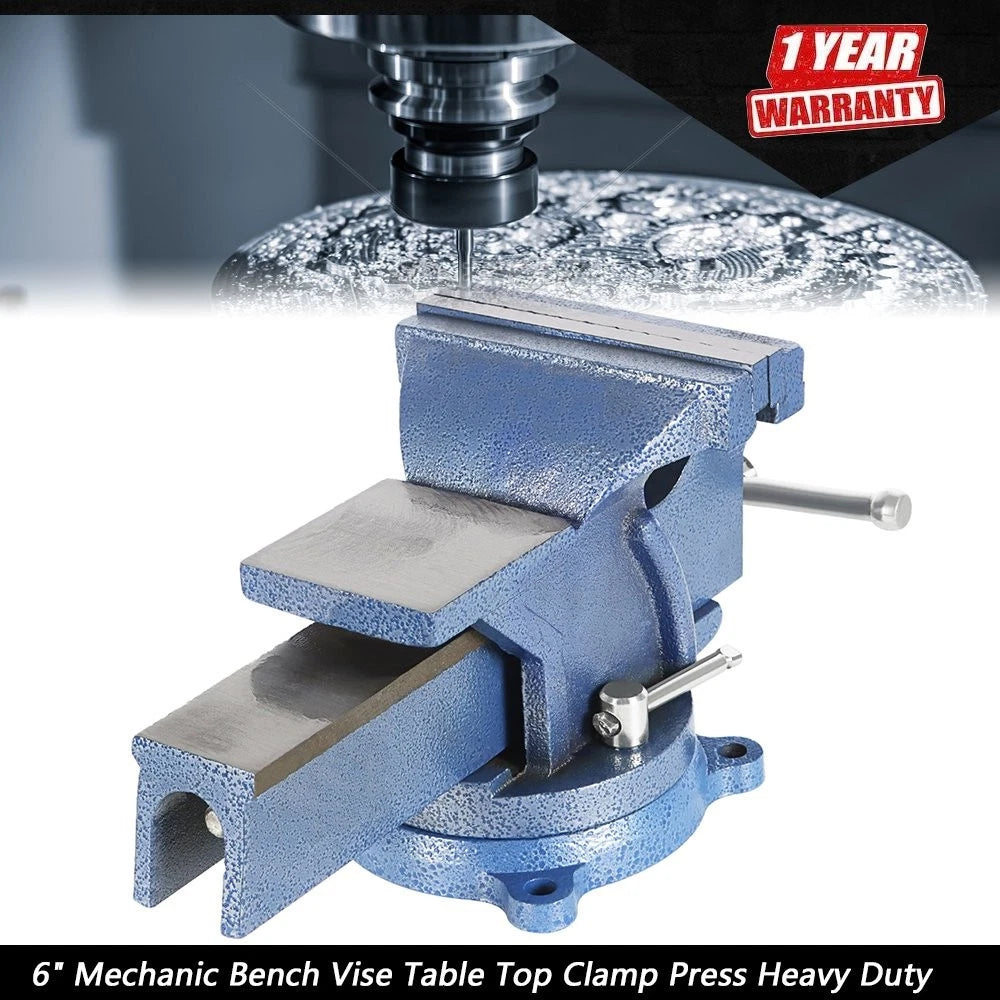 6" Mechanic Bench Vise for Table Top Clamp (Heavy Duty)