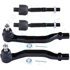 Set of 4 Front Inner & Outer Tie Rod Ends for Honda Accord (1998–2002)