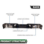 Chrome Rear Steel Bumper Assembly for Ford F150 (2009–2014)