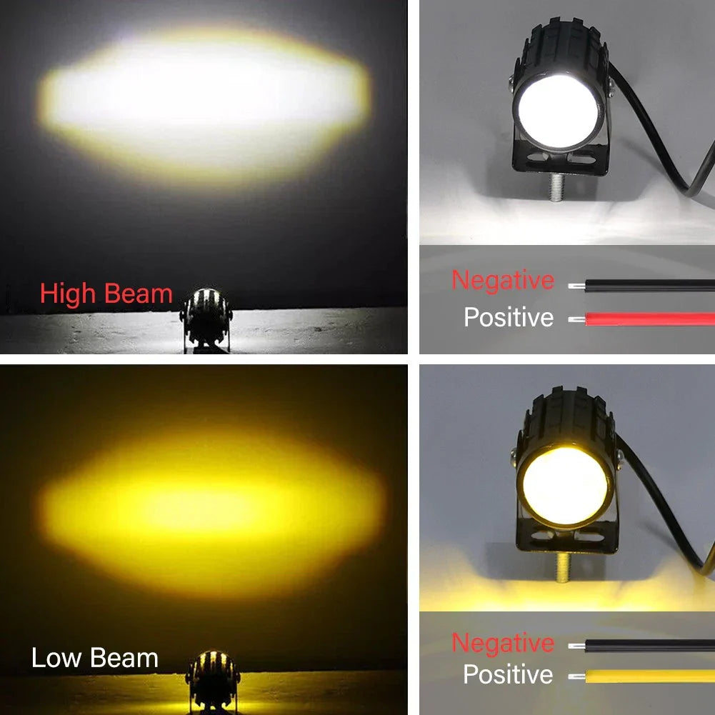 Headlight Fog Lamp Hi-Lo Beam for Motorcycle UTV ATV