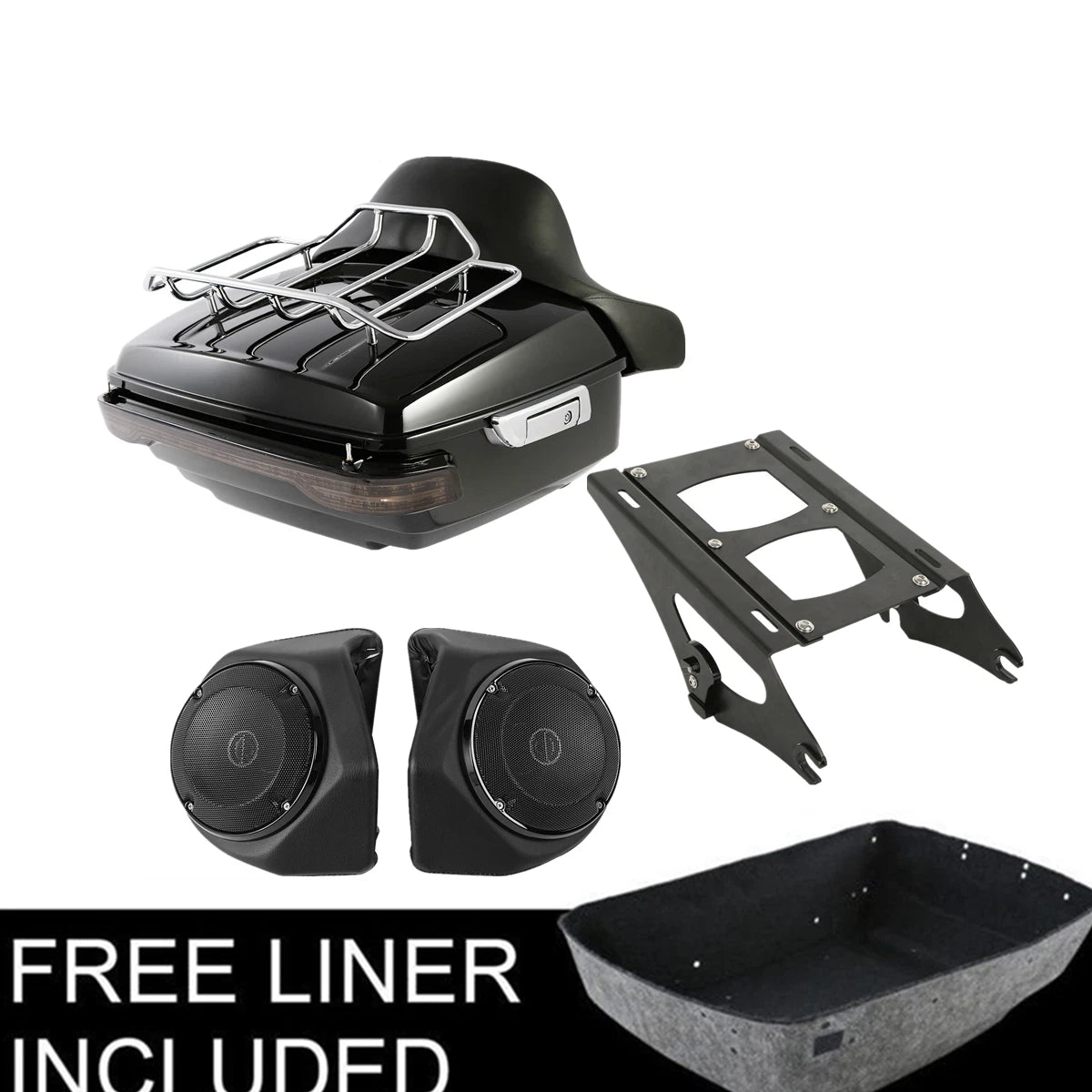 Trunk Pad Tail Light Speakers for Harley Electra Glide (2014–2023)