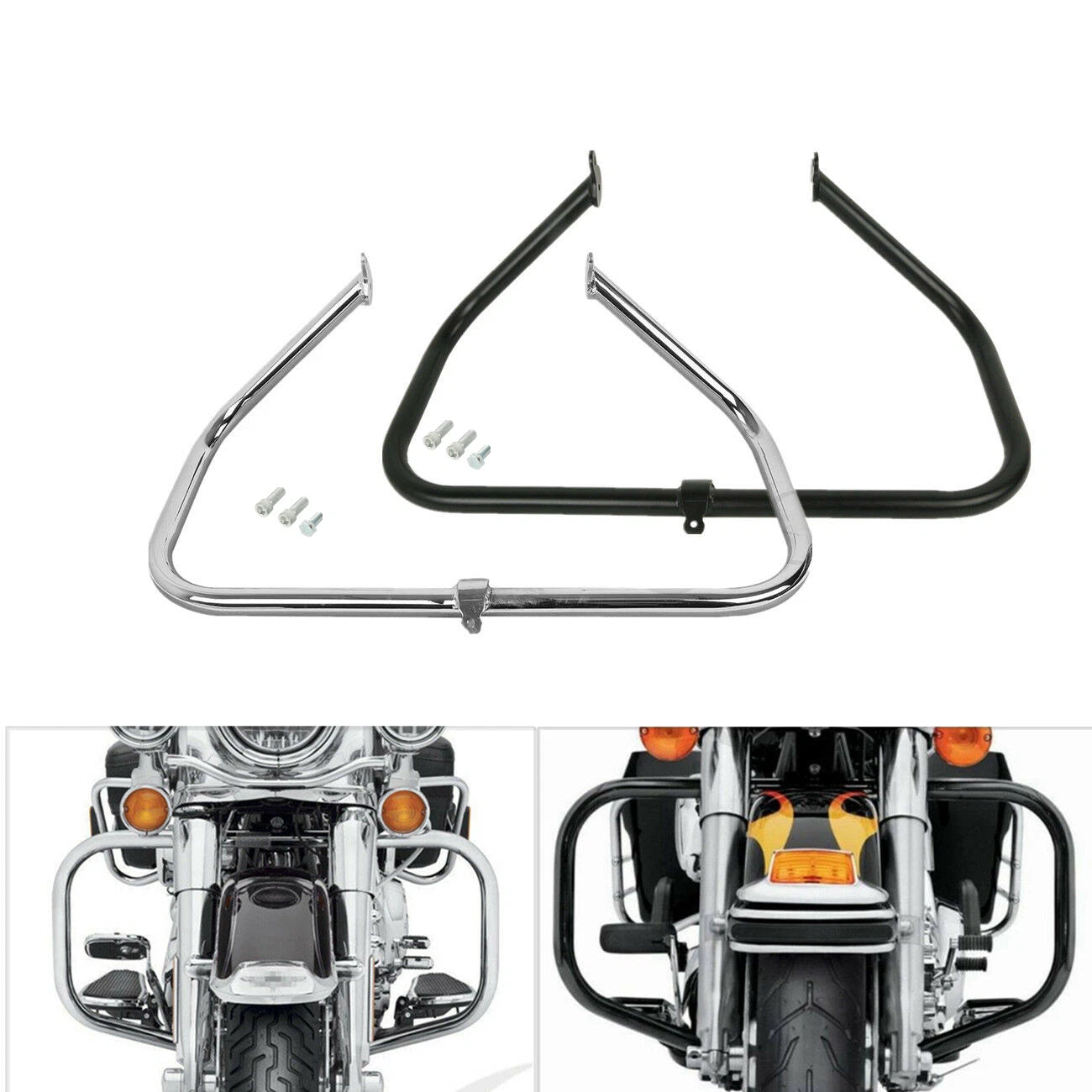 1 1/4" Highway Engine Guard Crash Bar for Harley Touring Road King (2009–Present)