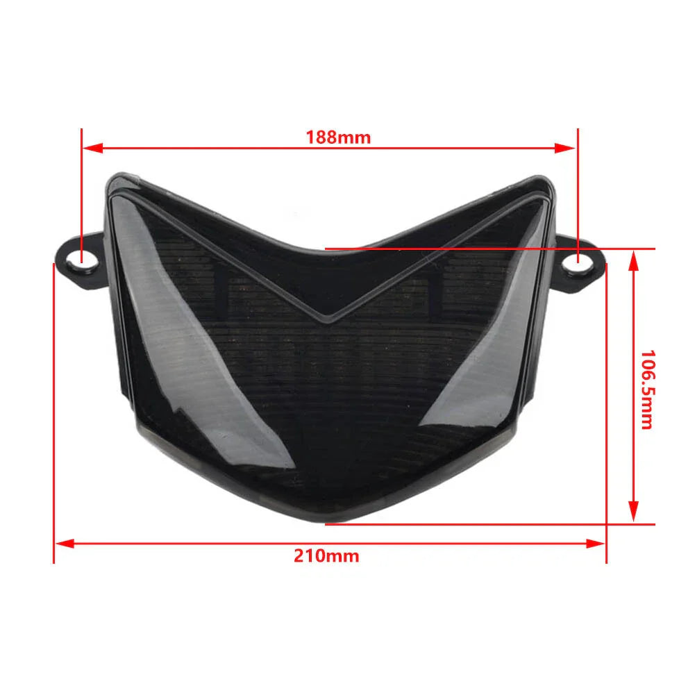 LED Tail Light for Kawasaki Ninja ZX6R ZX-6R, ZX10R (2005-2007) Black