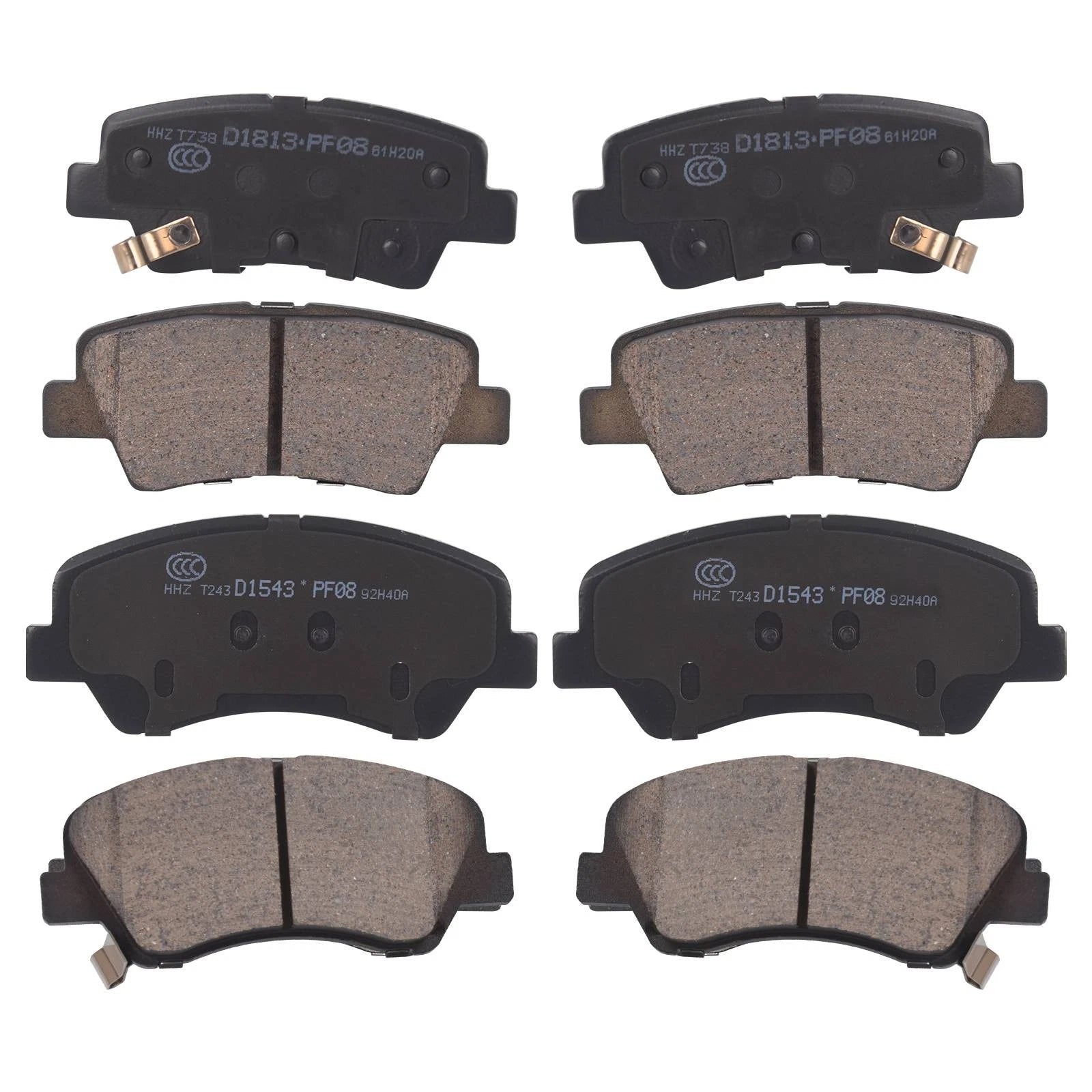 Ceramic Brake Pads for Hyundai Elantra (2011–2016)