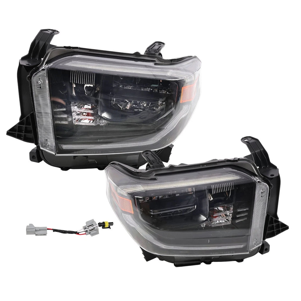 Full LED Headlights for Toyota Tundra (2018–2021) w/Sequential Turn Signals