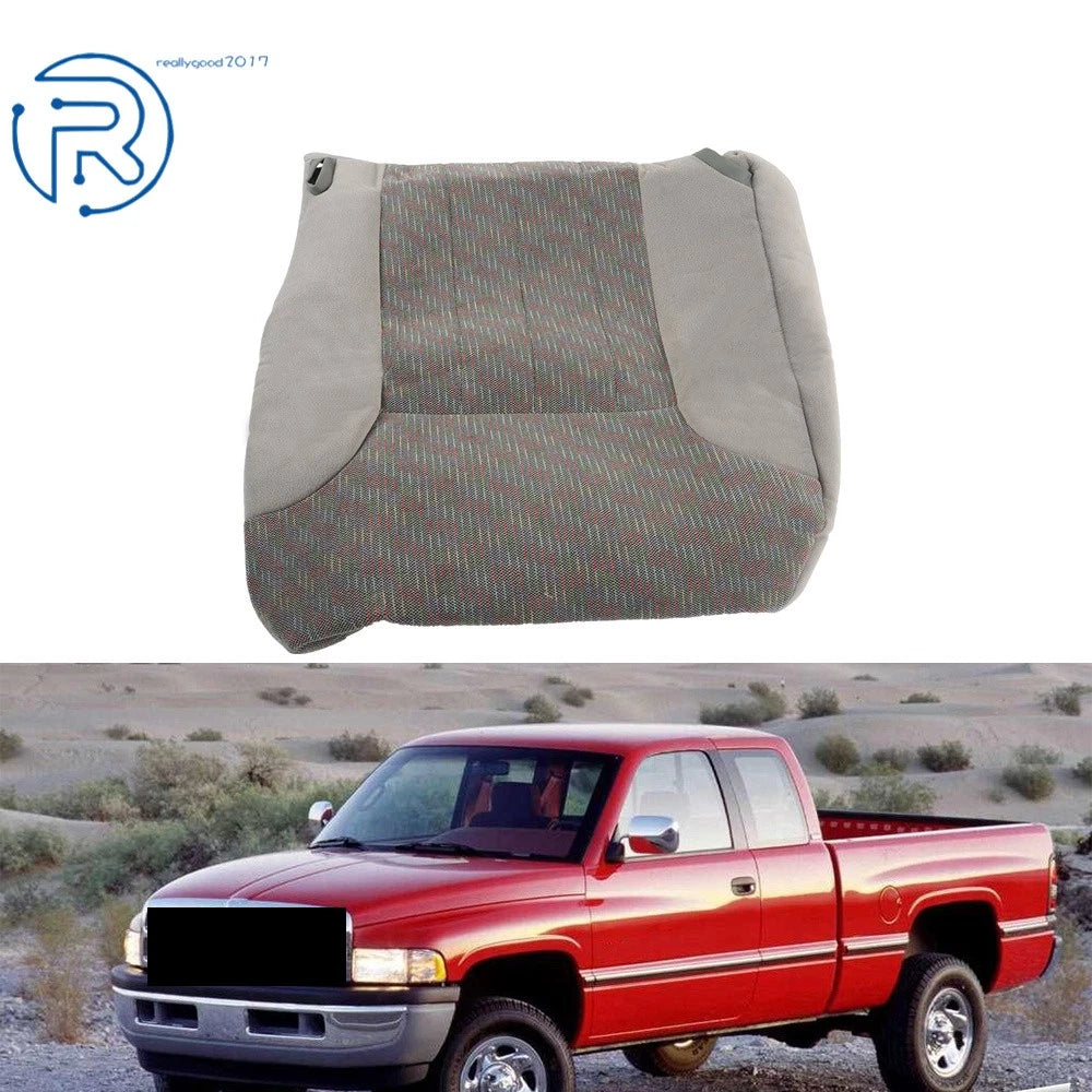 Front Driver Bottom Seat Cover Gray for Dodge Ram 1500 2500 3500 (1994–1997)