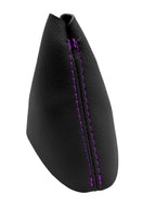 Leather Automatic Shift Boot Cover for Ford F150 (2015–2020) Purple Stitch