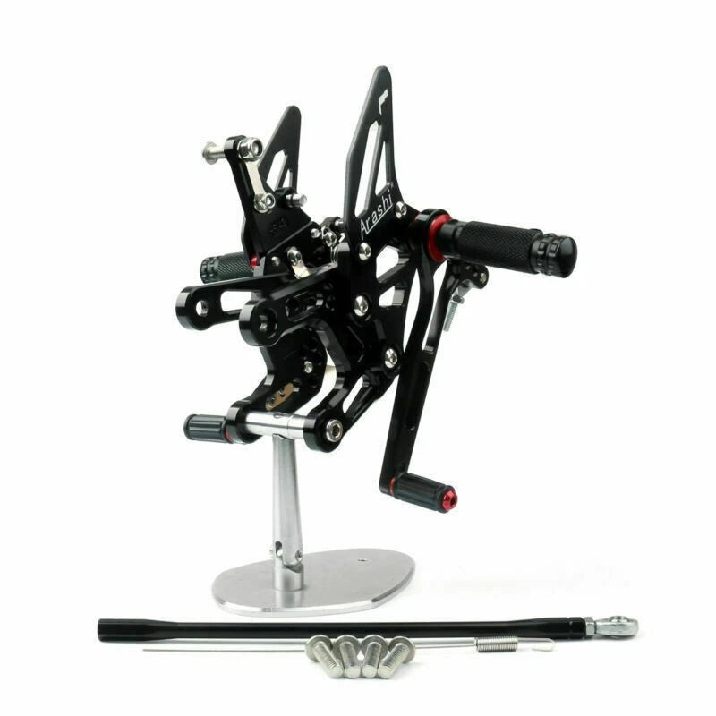 Black Racing Rearsets Footpegs for Kawasaki Ninja ZX10R ZX1000 (2011–2015) #8